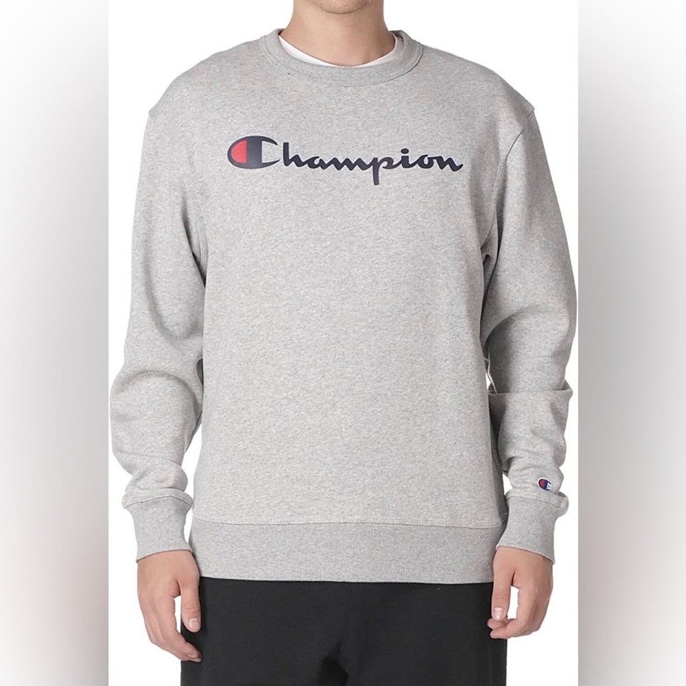 Champion Men's Crewneck Sweatshirt, Powerblend Fleece Crew Sweatshirt for Men